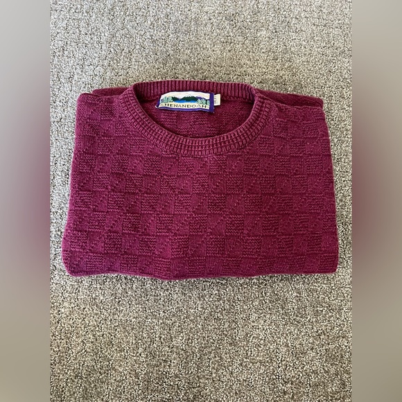 Vintage Shenandoah Men’s Sweater Chunky Knit Crew Neck Cotton USA Made Size 3XLT - Picture 7 of 7